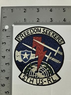 Polo Ralph Lauren Freedom Seekers 5th US-RL Embroidered Patch - Red & Navy Patch